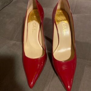 Cole Haan with Nike air Women's Red patent leather pumps size 9B